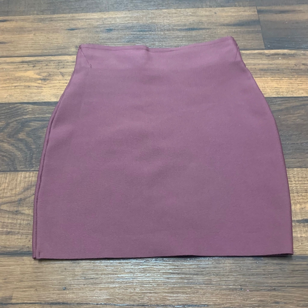Chocolate Usa dusty rose Mini Skirt Bodycon Elastic Size S